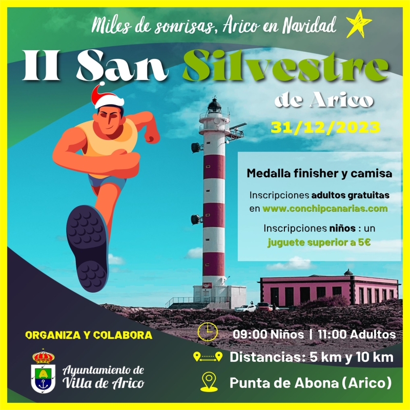 II SAN SILVESTRE DE ARICO 2023 - Inscríbete