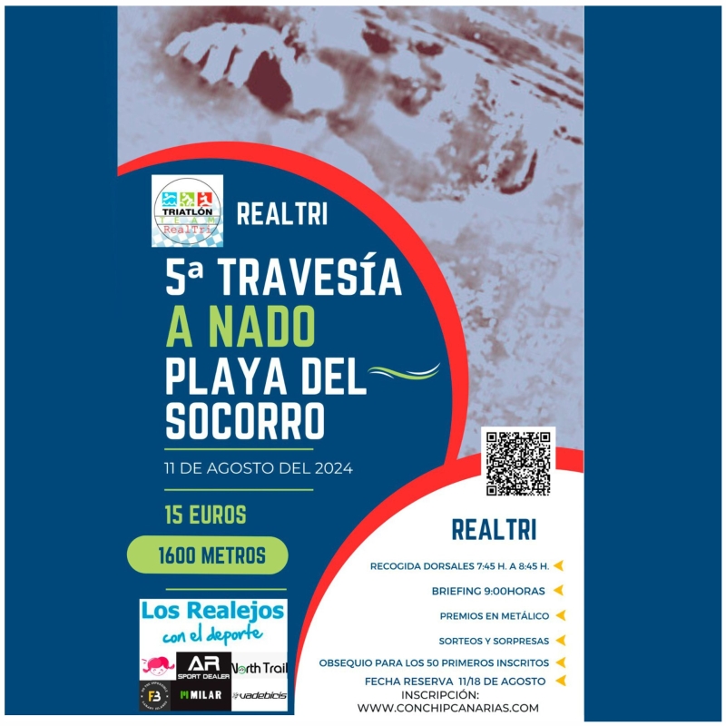 5ª TRAVESIA A NADO PLAYA EL SOCORRO - LOS REALEJOS 2024 - Inscríbete