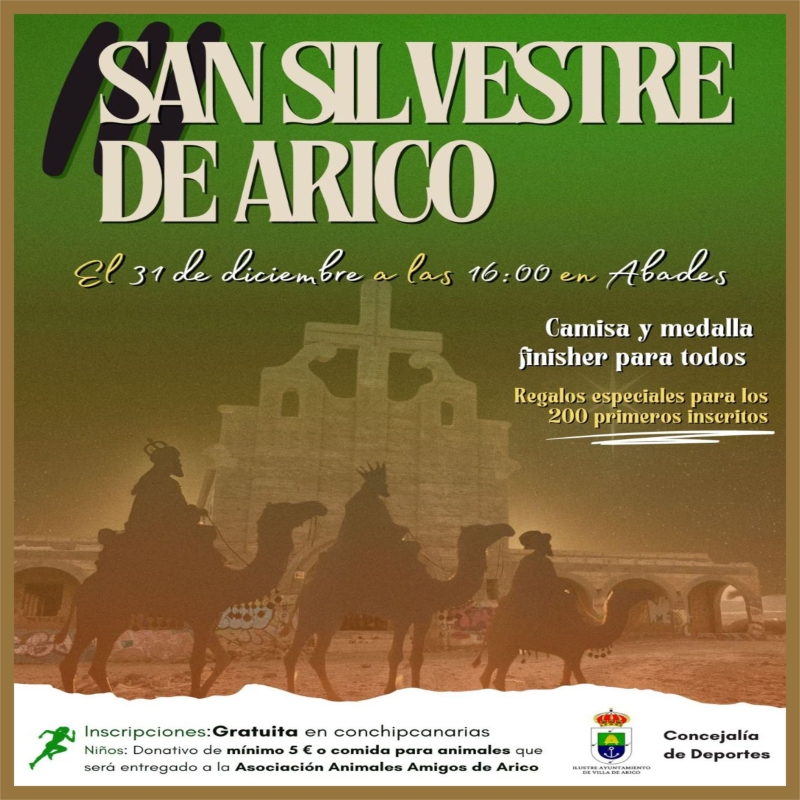 III SAN SILVESTRE ARICO 2024 - Inscríbete