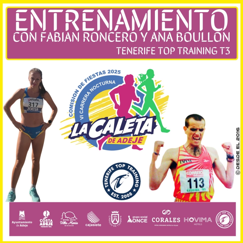 ENTRENAMIENTO CON FABIAN RONCERO Y ANA BOULLON LA CALETA 2025 - Zur Anmeldung