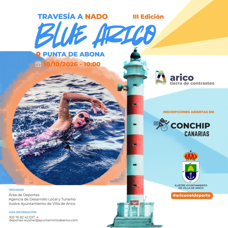 XXIV TRAVESÍA A NADO BLUE ARICO 2026 - Inscríbete