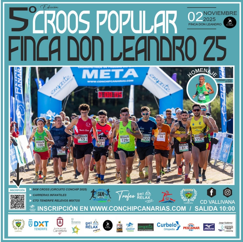 V CROSS POPULAR FINCA DE DON LEANDRO 2025 TROFEO GELRELAX - Inscríbete