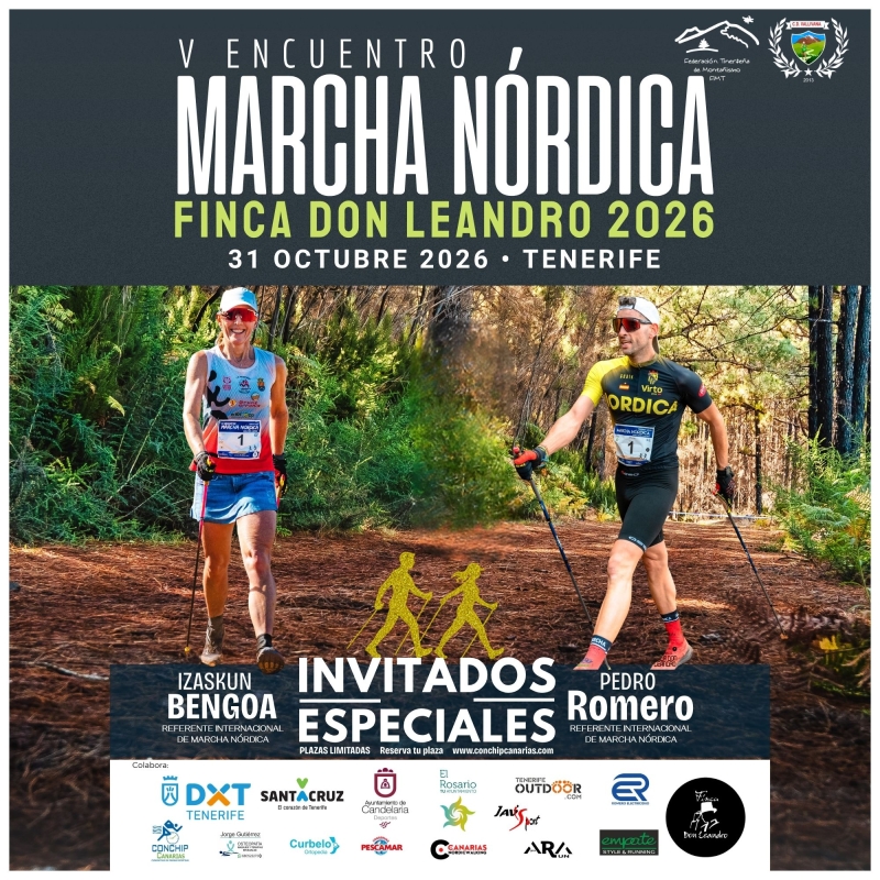 V ENCUENTRO MARCHA NORDICA FINCA DON LEANDRO 2026 - Inscríbete