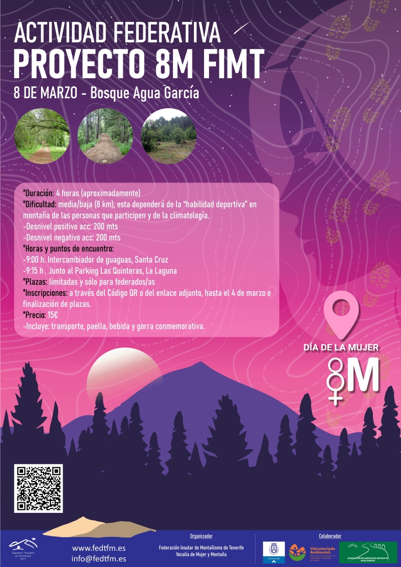 ACTIVIDAD FEDERATIVA PROYECTO 8M FIMT - Inscríbete