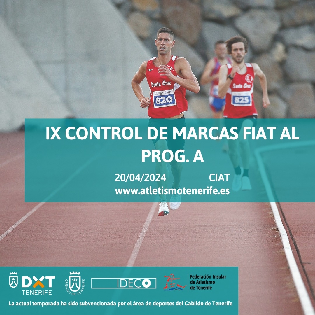 IX CONTROL MARCAS FIAT PISTA AL PROG. A - Inscríbete