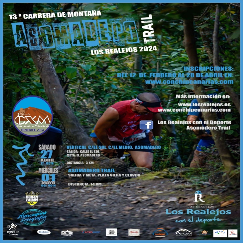 XIII ASOMADERO TRAIL 2024 - Inscríbete