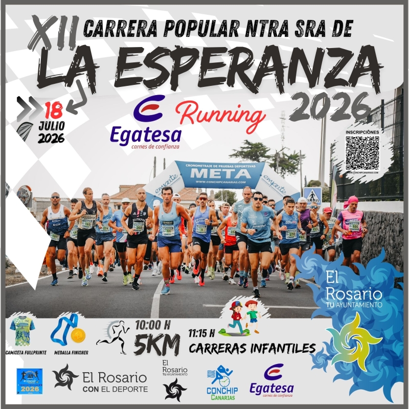 Cartel de 5km Ntra Sra de la Esperanza Egatesa Running 2026