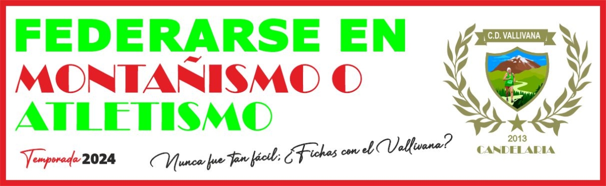 CUOTAS CLUB  LICENCIAS MONTAÑA O ATLETISMO CD VALLIVANA 2024
