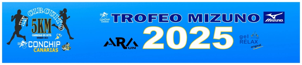 INSCRÍBETE  - IX CIRCUITO 5KM CONCHIP CANARIAS CARRERAS EN RUTA TENERIFE 2025   TROFEO MIZUNO 