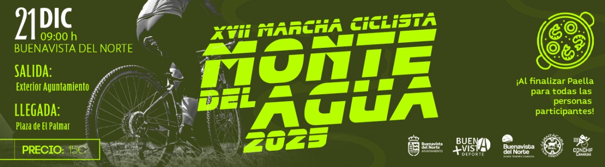 Inscripción  - XVII MARCHA CICLISTA BUENAVISTA DEL NORTE.  “MONTE DEL AGUA” 2025
